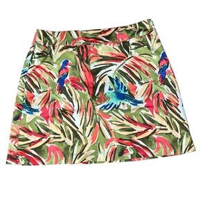 Coral Bay Women’s Golf Tropical Pattern Skort Resort Wear SZ S
